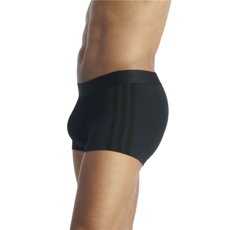 Boxershorts til m�nd Adidas Low Rise 3 Stripes 2P Active Flex Gr� 2 Dele #7
