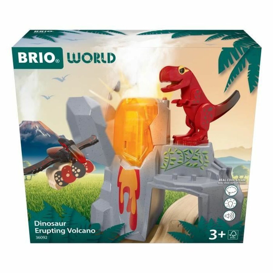 Action Figurer Brio 36092 Dinosaur Erupting Volcano #1