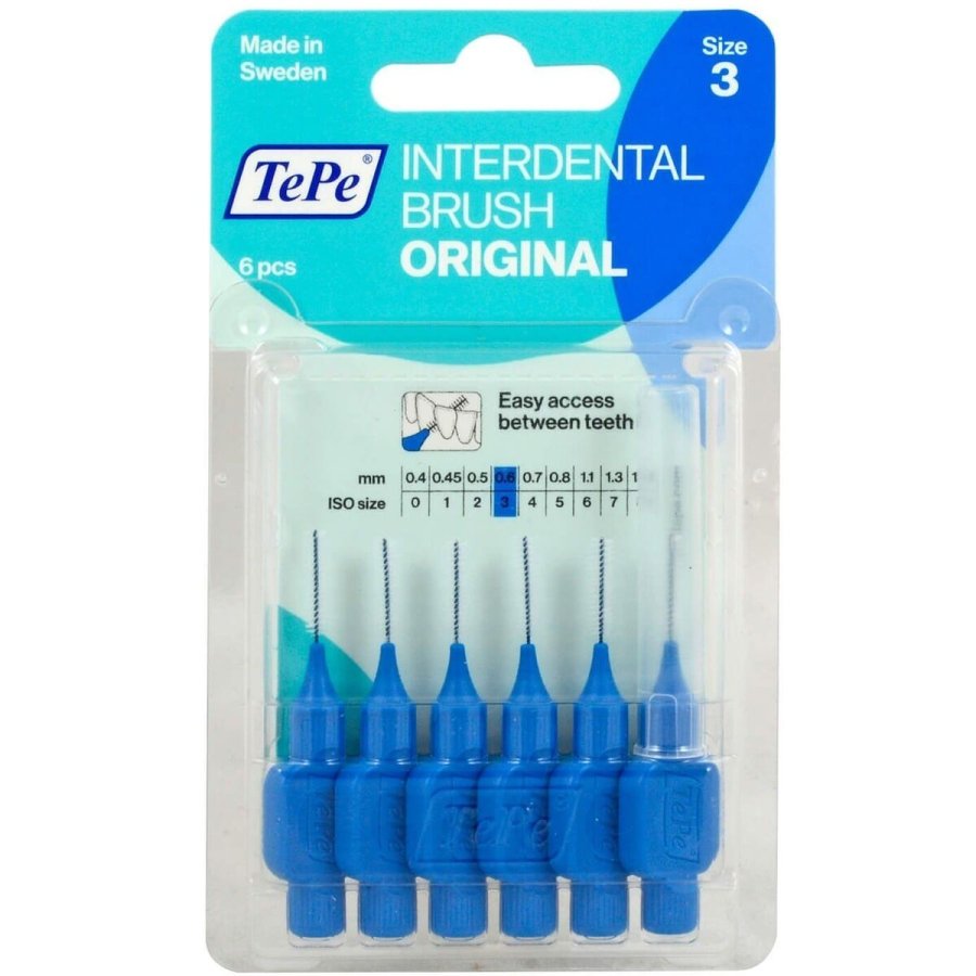Mellemrumsbrster til tnder Tepe Bl 0,6 mm 6 enheder #1