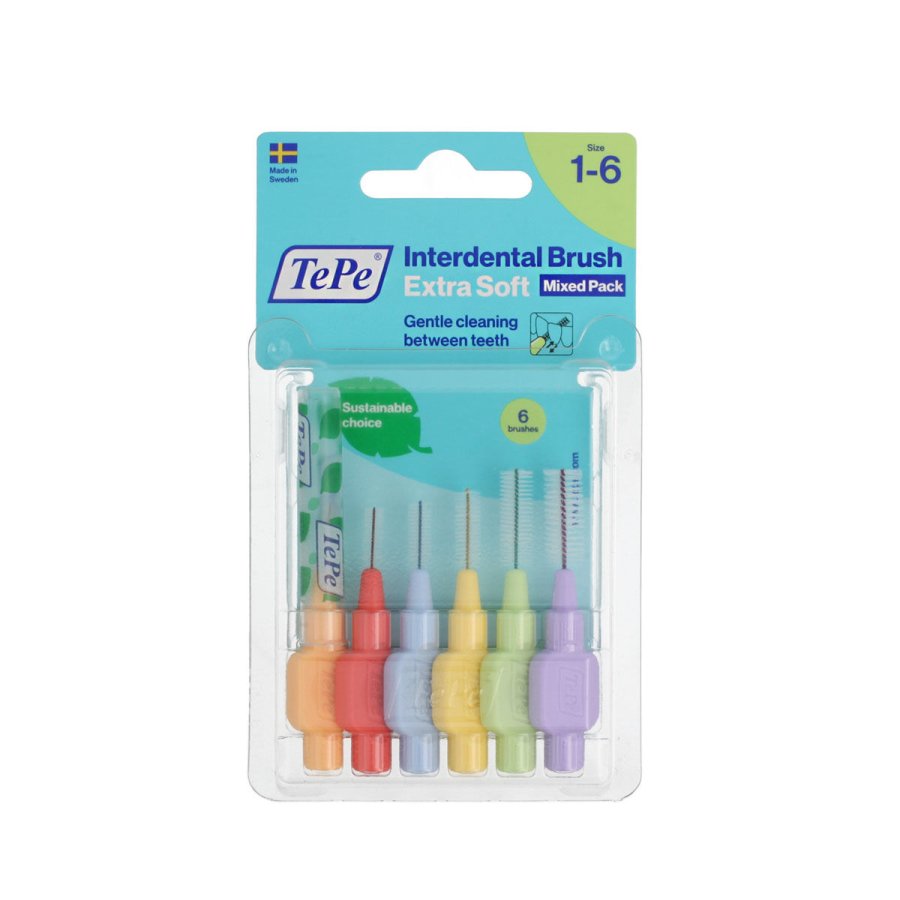 Mellemrumsbrster til tnder Tepe Multifarvet Supersoft (6 Dele) #1