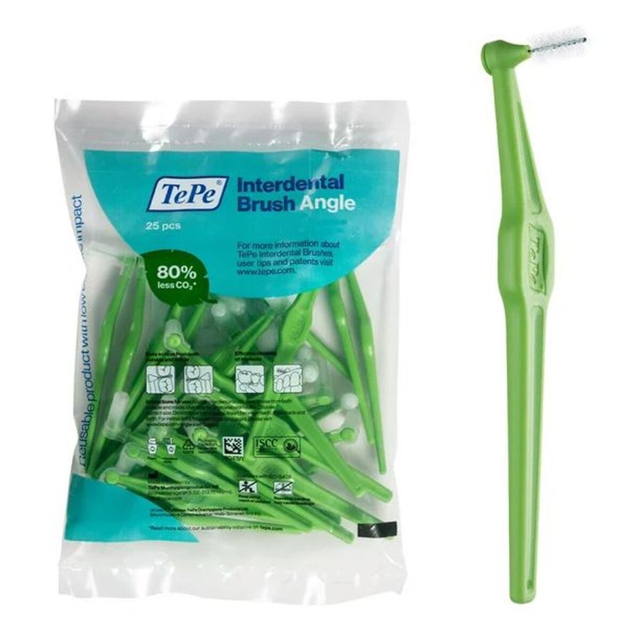Mellemrumsbrster til tnder Tepe Angle Grn 0,8 mm 25 enheder #1