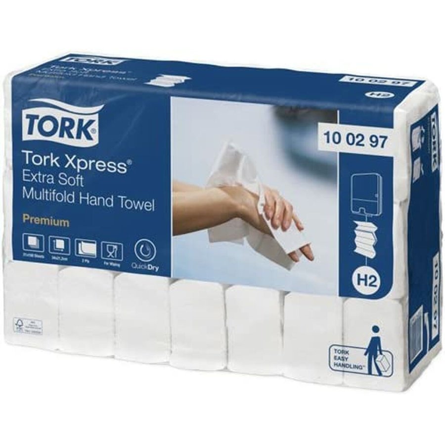 Hndtrringspapir Tork Pack Hvid (21 enheder) #2