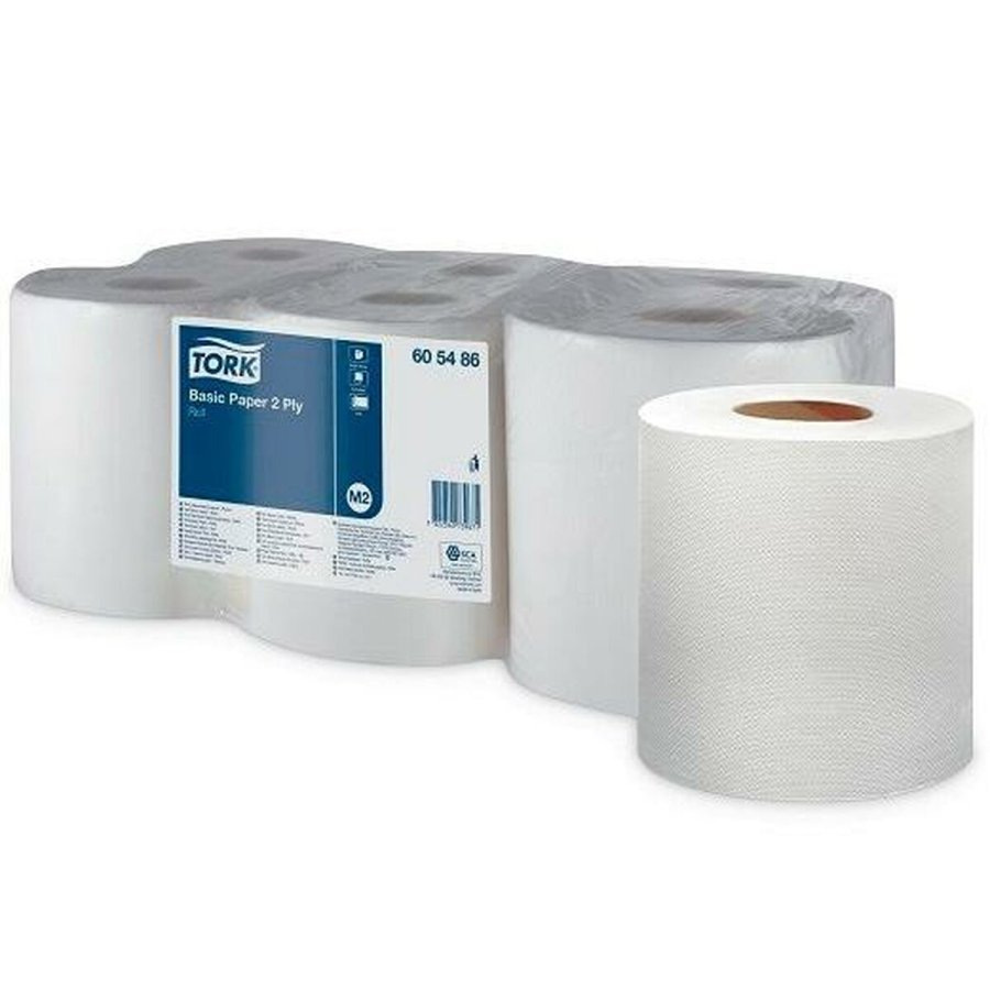Kontinuerlig papirrulle Tork Hvid #1
