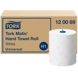 Hndtrringspapir Tork Matic Hvid 150 m #1