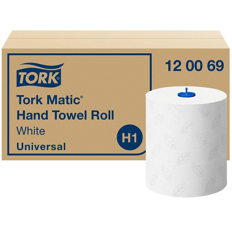 Hndtrringspapir Tork Matic Hvid 150 m #1