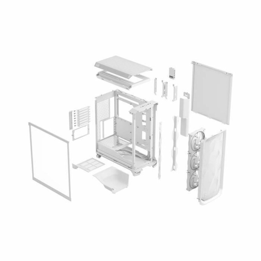 ATX Semi-t�rn kasse Fractal Hvid #7