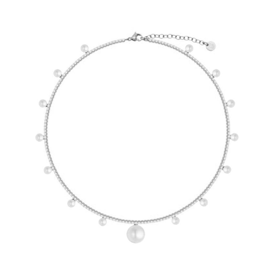 Halsk�de til kvinder LIU JO LJ3018 S�lvfarvet #1