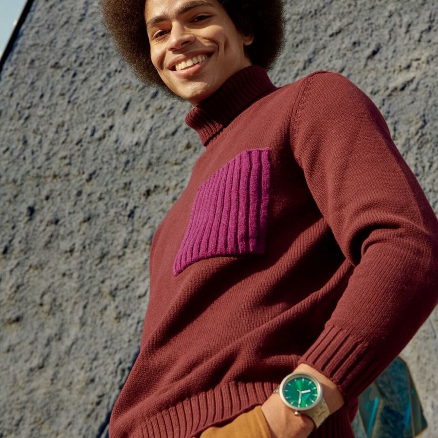 Unisex ur Swatch SB07S101G Gr�n S�lvfarvet #6