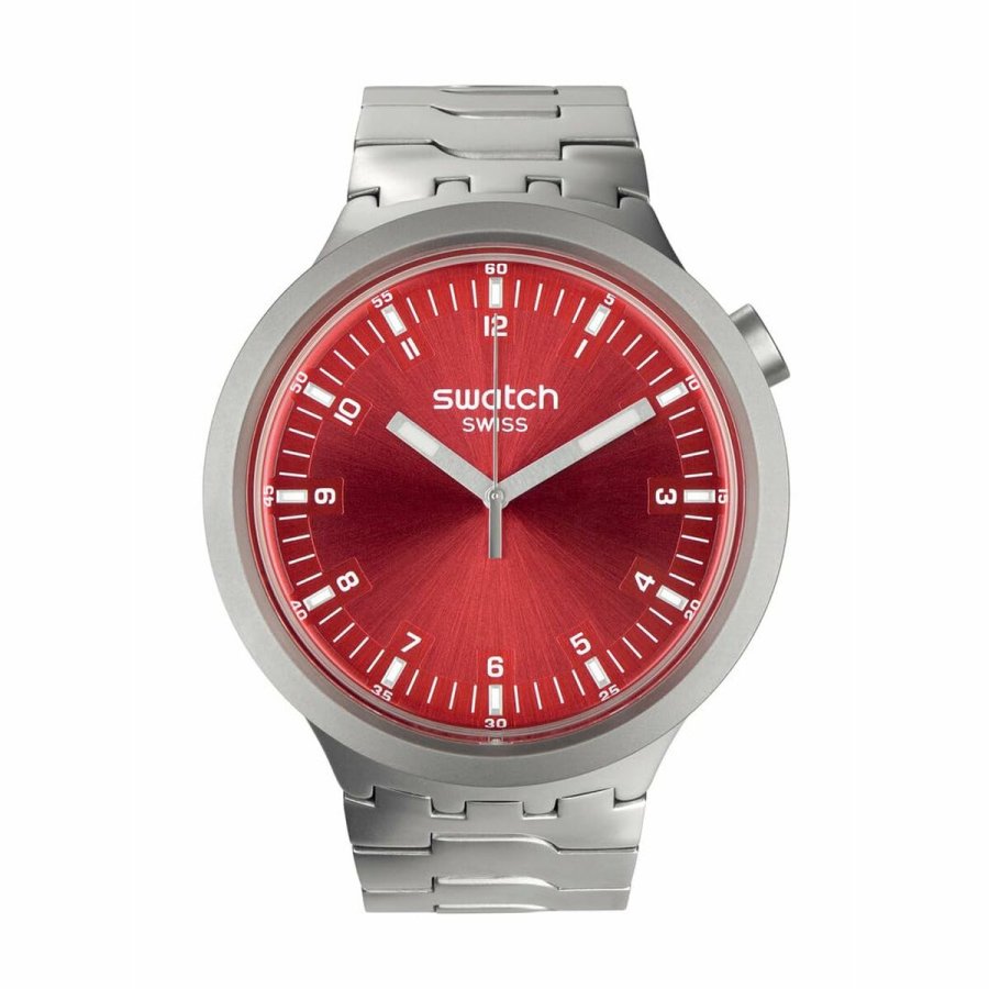 Unisex ur Swatch SB07S104G Sort S�lvfarvet #1