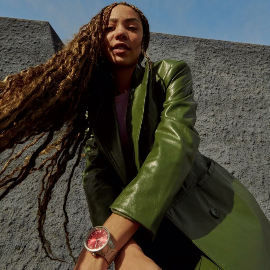 Unisex ur Swatch SB07S104G Sort S�lvfarvet #6