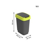 Skraldespand Rotho Twist Lime Plastik 10 L #9