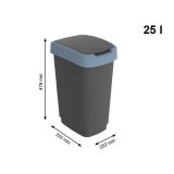 Skraldespand Rotho Twist Blue Bl Plastik 25 L #13