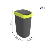 Skraldespand Rotho Twist Lime Plastik 25 L #5