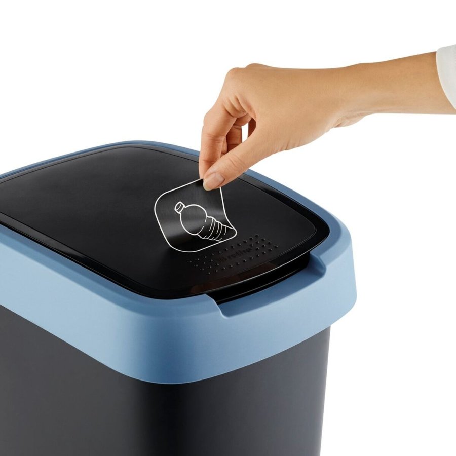 Skraldespand Rotho Twist Blue Bl Plastik 50 L #9