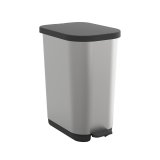 Skraldespand Rotho Ribo Silver Slv Plastik 35 L #1