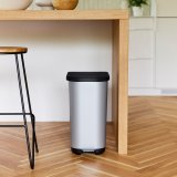 Skraldespand Rotho Ribo Silver Slv Plastik 35 L #17