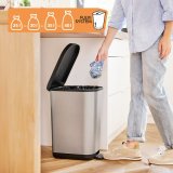 Skraldespand Rotho Ribo Silver Slv Plastik 35 L #25