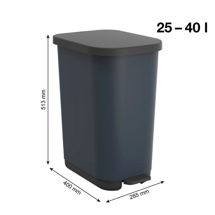 Skraldespand Rotho Ribo Blue Bl Plastik 35 L #5