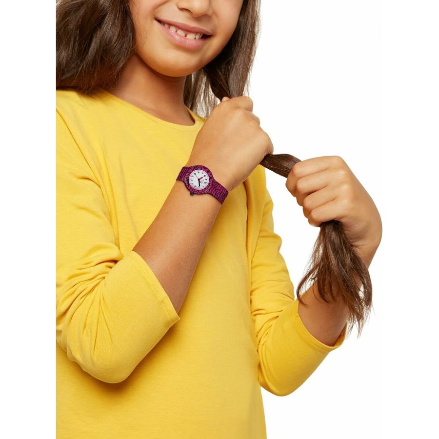 Unisex ur Hip Hop HWU1109 Hvid ( 28 mm) #4