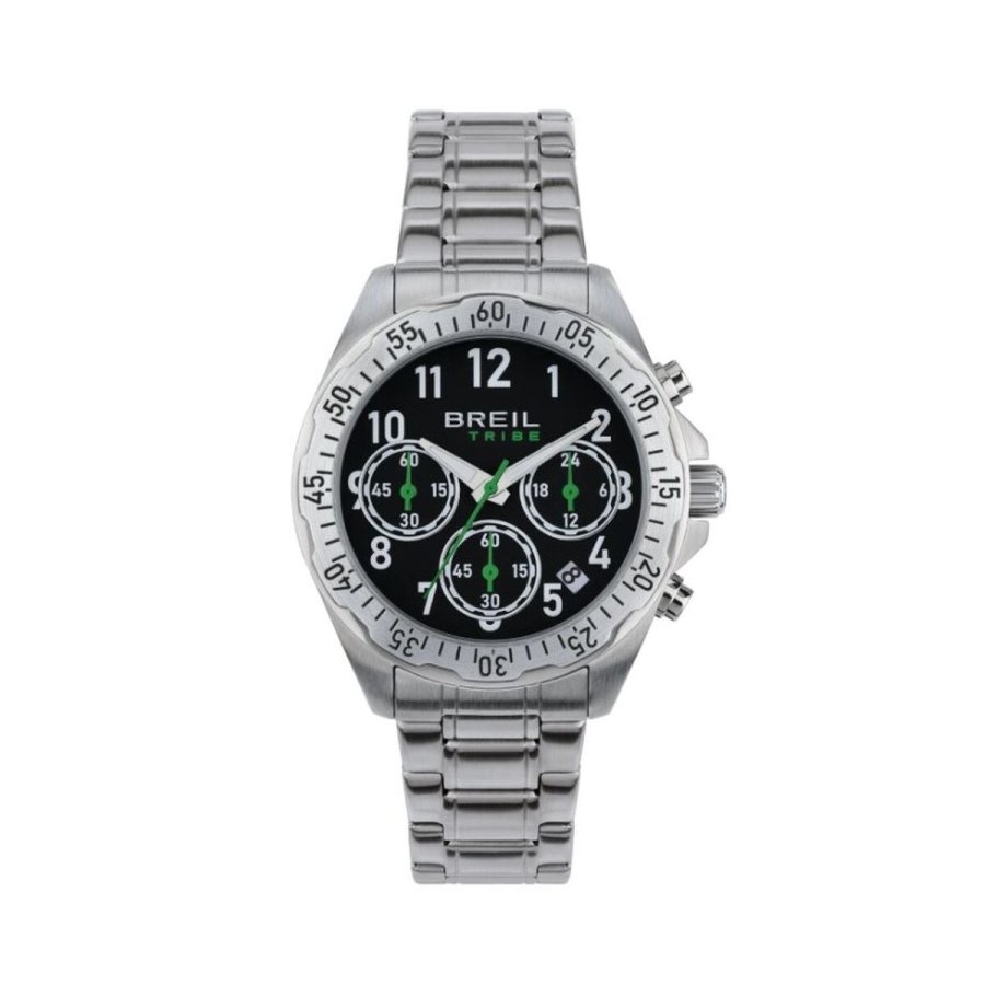 Herreur Breil EW0712 Sort Slvfarvet ( 37 mm) #1