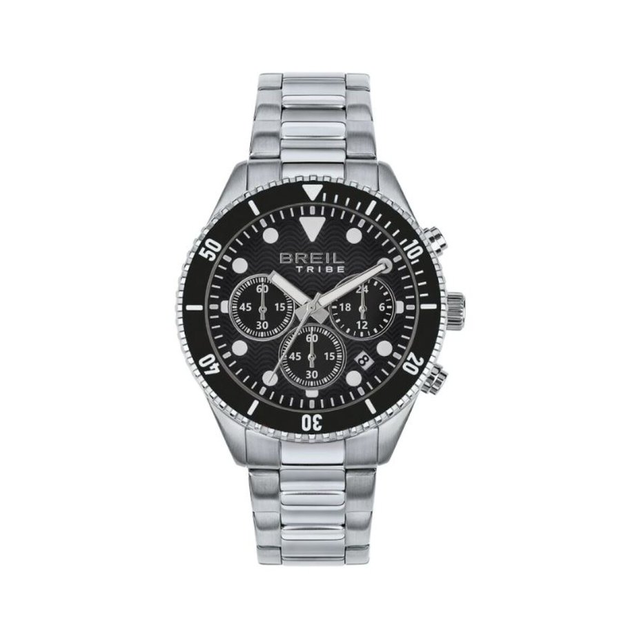 Herreur Breil EW0713 Sort Slvfarvet ( 41 mm) #1