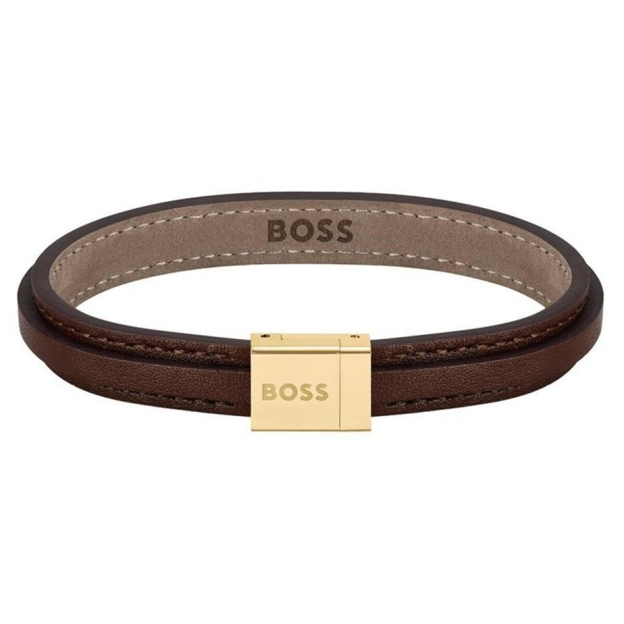 Armb�nd til m�nd Hugo Boss L�der 25 cm #1