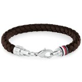 Armbnd til mnd Tommy Hilfiger ICONIC Lder Rustfrit stl #1