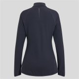 Unisex Langrmet T-shirt Odlo 1/2 Zip Zeroweight Sort #6