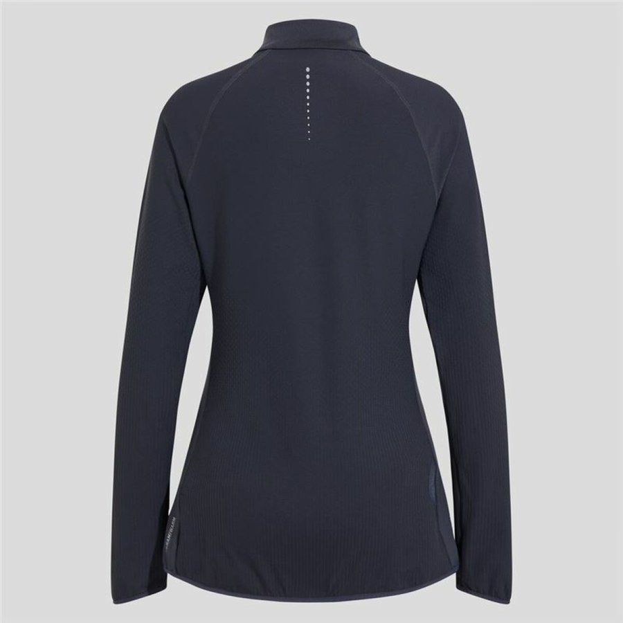 Unisex Langrmet T-shirt Odlo 1/2 Zip Zeroweight Sort #6