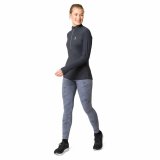 Unisex Langrmet T-shirt Odlo 1/2 Zip Zeroweight Sort #5