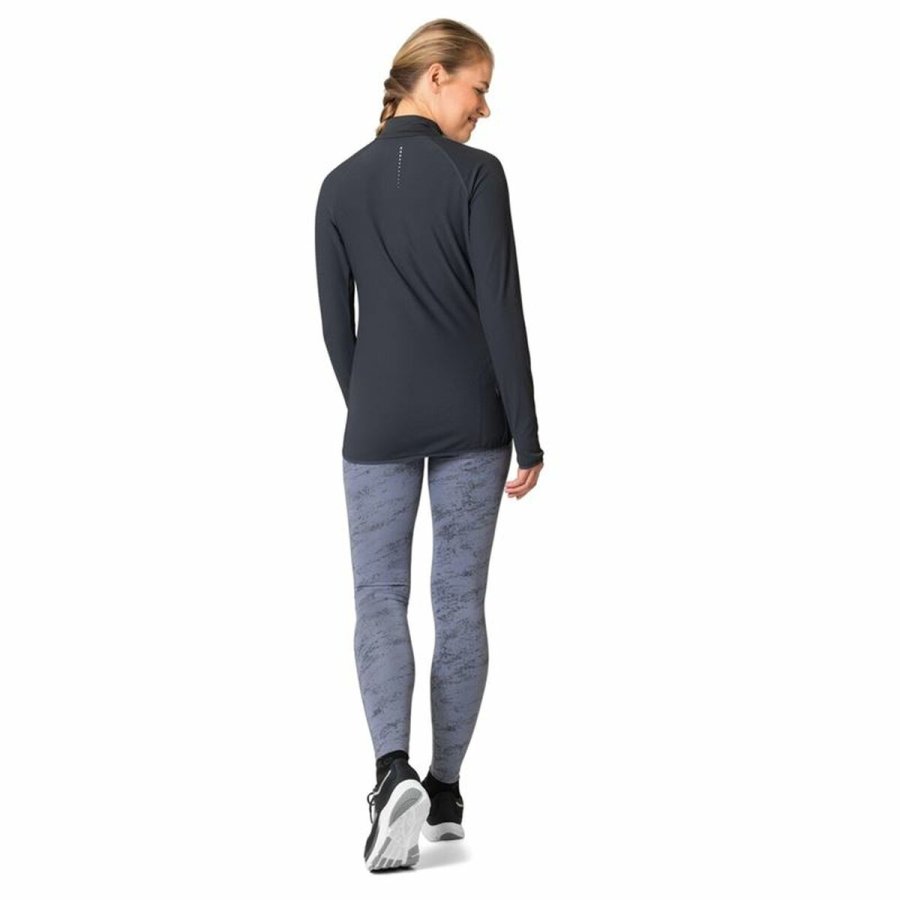 Unisex Langrmet T-shirt Odlo 1/2 Zip Zeroweight Sort #4
