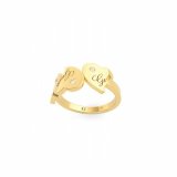 Ring til kvinder Guess UBR79013-54 14 Gylden #1