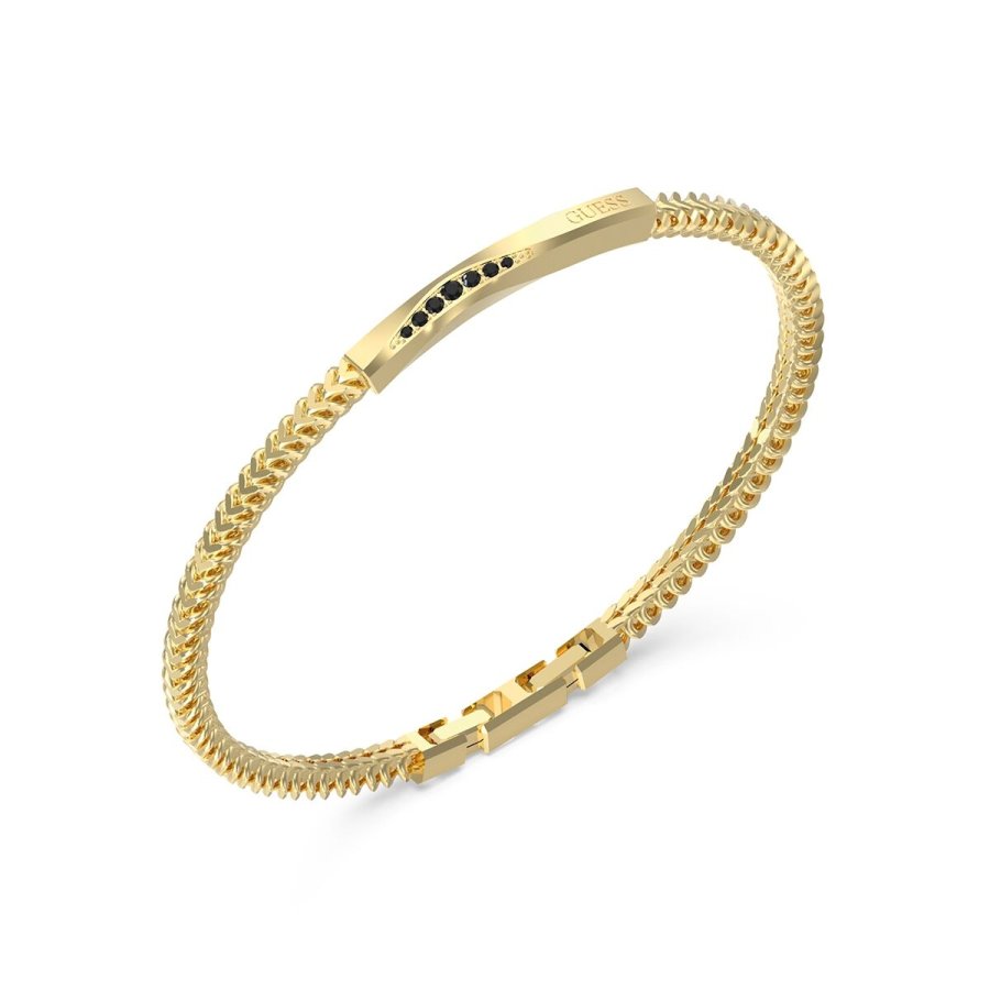 Armb�nd til m�nd Guess JUMB05102JWYGS Bl� Gylden #1
