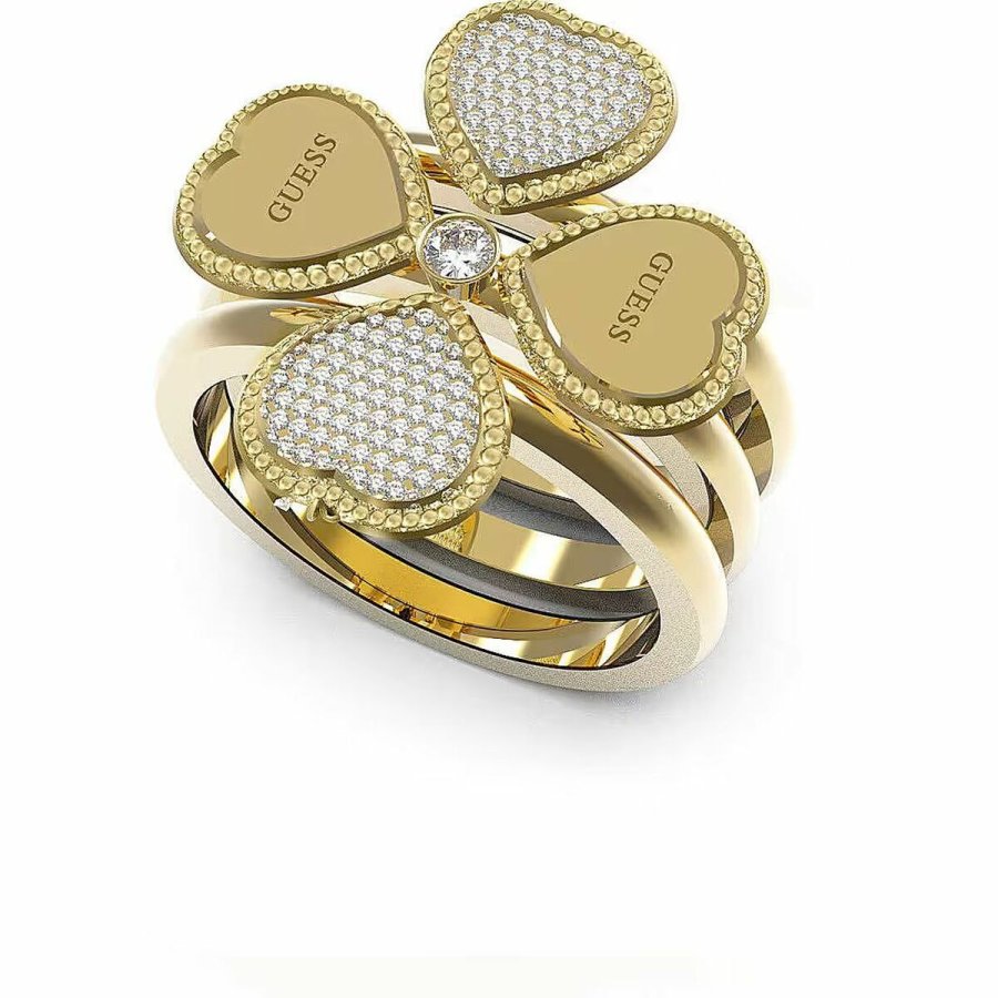 Ring til kvinder Guess JUBR01428JWYG54 Gylden (14) #2