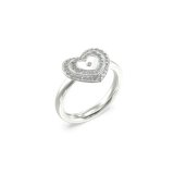 Ring til kvinder Guess JUBR04034JWRH52 Slvfarvet #1