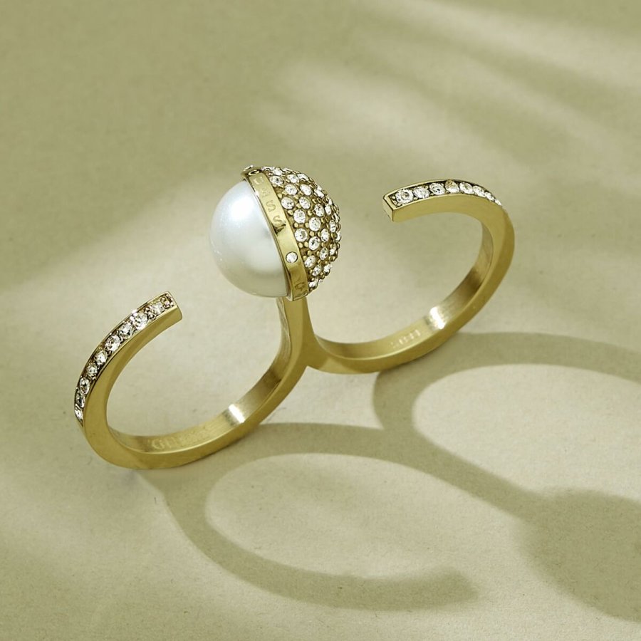 Ring til kvinder Guess JUBR04453JWYG54 Gylden 14 #2