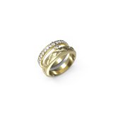 Ring til kvinder Guess JUBR04586JWYG56 Gylden 16 #1