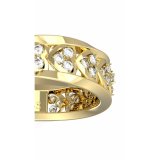 Ring til kvinder Guess JUBR04605JWYG52 12 Gylden #3