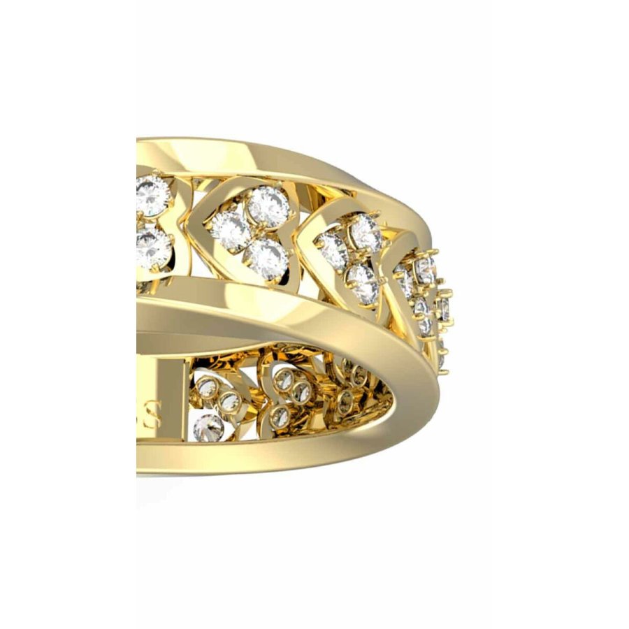 Ring til kvinder Guess JUBR04605JWYG52 12 Gylden #3