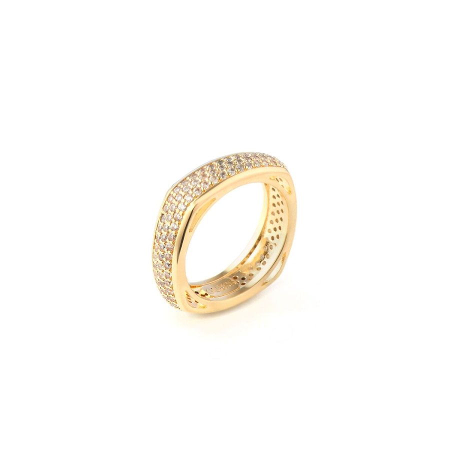 Ring til kvinder Guess JUBR04675JWYG54 14 Gylden #1