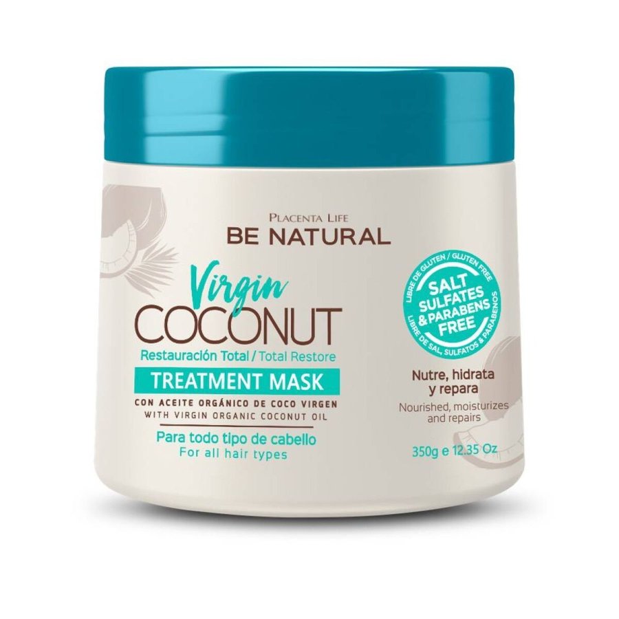 Reparerende hrmaske Be Natural Virgin Coconut 350 ml #1
