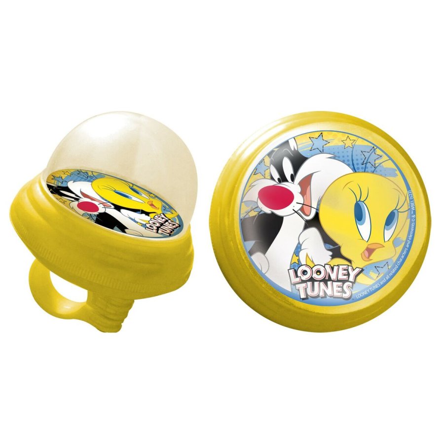 Ringeklokke til brnecykel Looney Tunes CZ10964 Gul #1