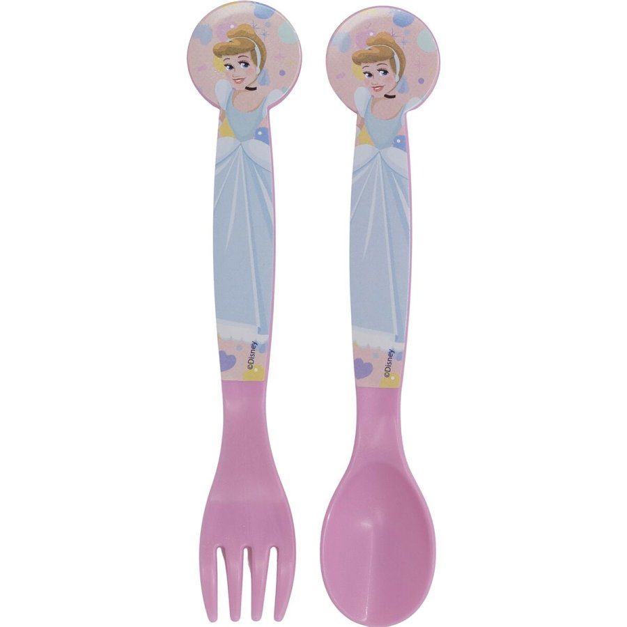 Bestikst Disney Princess CZ11398 Pink Plastik 2 Dele #3