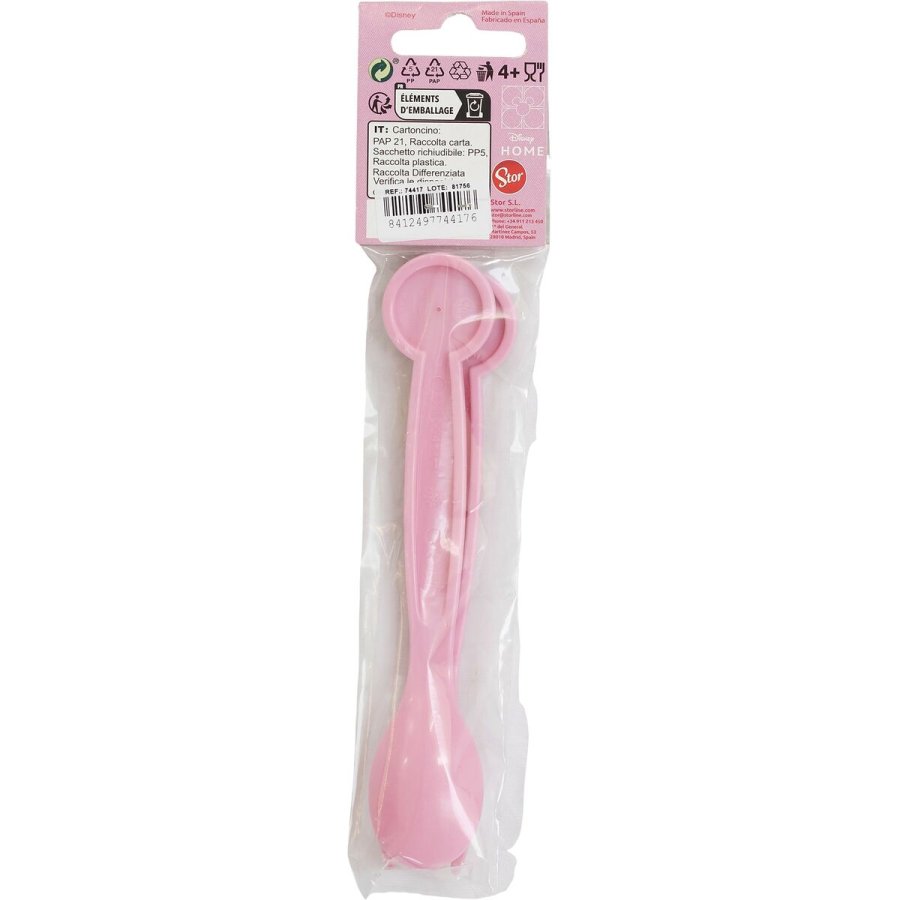 Bestikst Minnie Mouse CZ11401 Pink Plastik 2 Dele #7