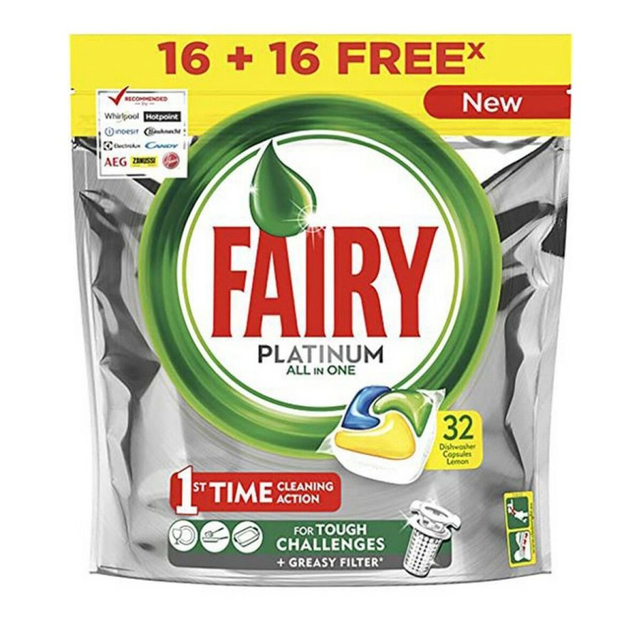 Opvaskemaskine tabletter Fairy All in 1 Platinum Frisk (24 enheder) #1