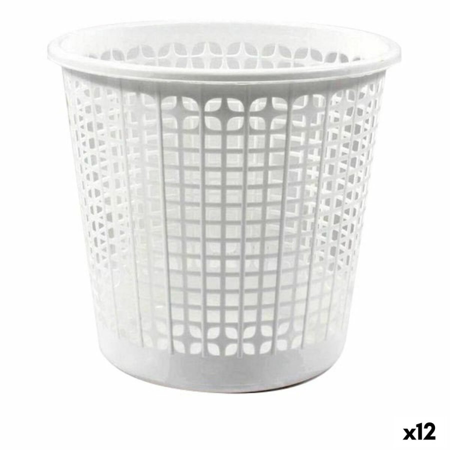Papirkurv Dem Office Hvid (12 enheder) ( 27 x 25,5 cm) #1