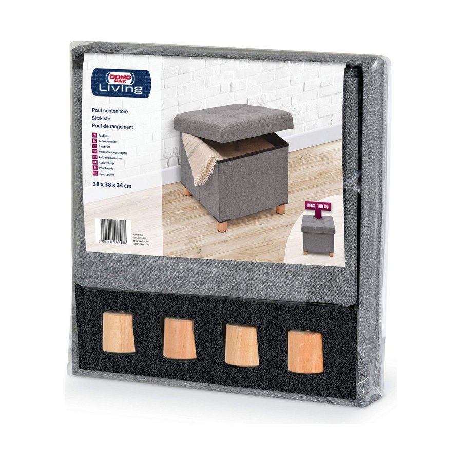 Puf Domopak Living Gr 38 x 38 x 34 cm Polyester #9