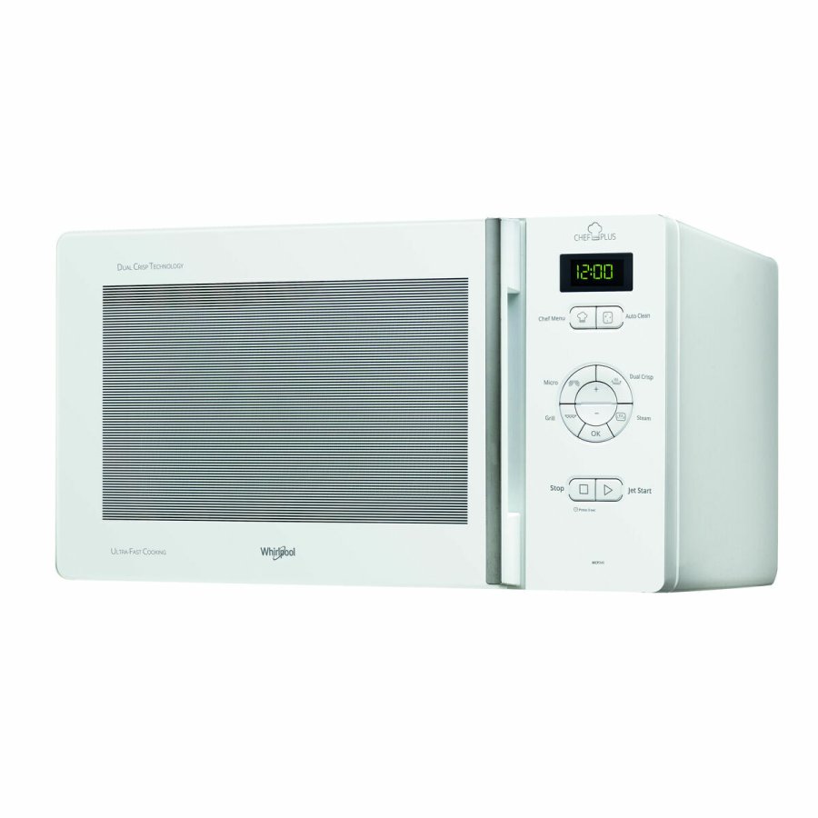 Mikroblgeovnen med Grill Whirlpool Corporation ChefPlus Hvid 800 W 25 L #1