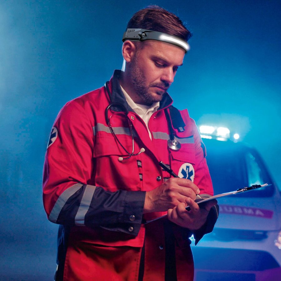 Genopladelig og just�rbar LED-pandelampe Velamp 5 W 350 lm #2