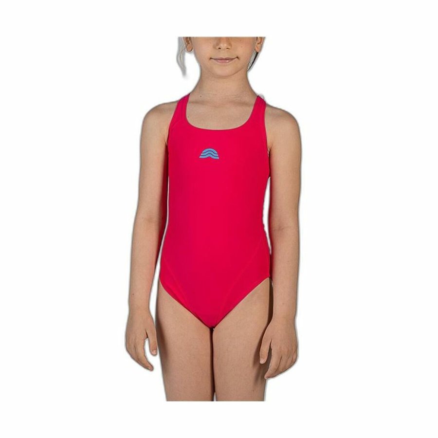 Badedragt til piger Aquarapid Costume Intero Fizzy R�d H�jr�d #1